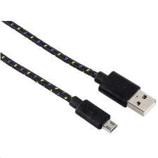 Hama 20074 Micro USB szövet adatkábel 1m fekete kábel és adapter