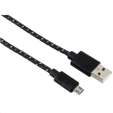 Hama 20074 Micro USB szövet adatkábel 1m fekete (20074) kábel és adapter