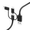 Hama 201536 FIC E3 3in1 micro USB / Type-C / Lightning 1,5m adatkábel (HAMA_201536)