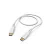 Hama 201577 USB-C apa - USB-C apa 2.0 Flexibilis adat és töltőkábel - Fehér (1.5m) (201577)