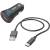 Hama 201615 USB-A Autós töltő - Fekete (19,5W)