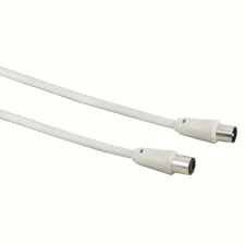 Hama 42964 Koax antenna kábel 7.5m Fehér kábel és adapter