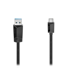 Hama Adatkábel HAMA USB-C/USB-A 0,75m fekete kábel és adapter