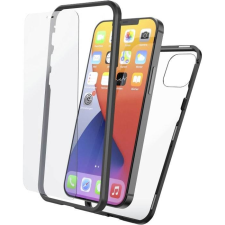 Hama Cover Magnetic+Glas Cover Apple iPhone 12 Pro hátlap tok fekete átlátszó (00196761) (HA00196761) - Telefontok tok és táska