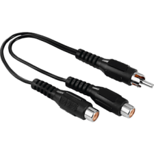 Hama FIC RCA Y-adapter, 1xRCA dugó-2x aljzat (205183) audió/videó kellék, kábel és adapter