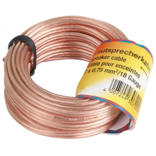 Hama Hangszóró Összekötő Átlátszó 10m 205141 kábel és adapter