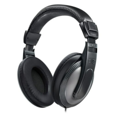 Hama Headset vezetékes HAMA Shell sztereó jack fekete/ezüst fülhallgató, fejhallgató