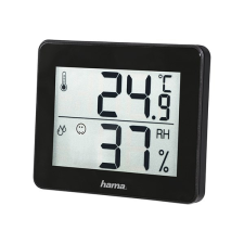Hama Hő és páratartalom mérő HAMA TH-130 fekete időjárásjelző