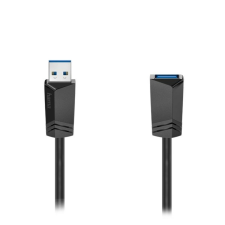 Hama Kábel HAMA USB-A 3.0 hosszabbító 1,5m fekete kábel és adapter