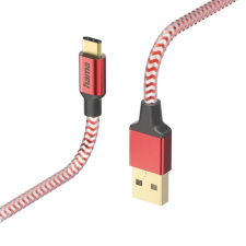 Hama Reflective USB-A - USB-C töltőkábel 1.5m piros (201559) kábel és adapter