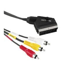 Hama Scart -3 RCA kábel 1,5m (43178) (43178) kábel és adapter