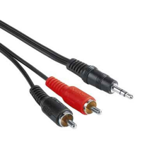 Hama st eco 3,5 mm jack-2rca összekötőkábel 2 m audió/videó kellék, kábel és adapter