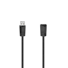 Hama USB 2.0 hosszabbító kábel 3m fekete (200620) (hama200620) kábel és adapter