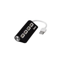 Hama USB 2.0 HUB, 1:4 BUSPOW. FEKETE hub és switch