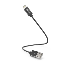 Hama USB-A - Lightning töltőkábel 0,2m fekete (201578) kábel és adapter