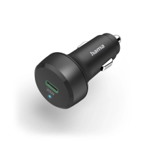 Hama USB-C autós töltő 20W fekete (00201637) (00201637) mobiltelefon kellék