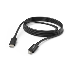 Hama USB-C - Lightning töltőkábel 3m fekete (201599) kábel és adapter