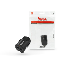 Hama USB szivargyújtó töltő adapter - 12W - HAMA Picco Car Charger - fekete mobiltelefon kellék