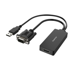 Hama VGA+USB-A - HDMI adapter (200342) kábel és adapter