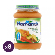 Hamánek bébiétel burgonya csirkehússal és zöldséggel, 6 hó+ (8x190 g) bébiétel