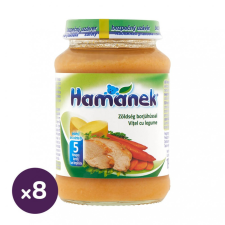 Hamánek bébiétel zöldség borjúhússal, 5 hó+ (8x190 g) bébiétel