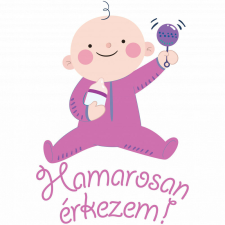 Hamarosan érkezem lány - Sport táska fehér tornazsák