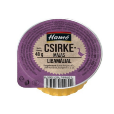 Hamé csirkemájas libamájjal - 48g alapvető élelmiszer