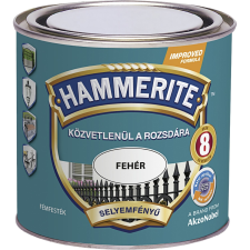 Hammerite fémfesték selyemfényű fehér 0,25 l zománcfesték