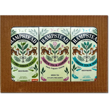 Hampstead Tea BIO Ajándékcsomag válogatott zöld teákból 3 × 20 db tea
