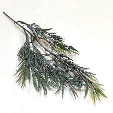  Hamvas sötétzöld műzöld, hossza kb. 20 cm dekorációs kellék
