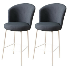 Hanah Home Alte Anthracite and White bárszék szett, 2 db, antracit, 2 db bútor