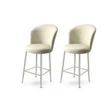 Hanah Home Alte Beige and Chrome bárszék szett, 2 db, bézs, 2 db bútor