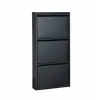  Hanah Home Cipősszekrény Fekete Torino 3