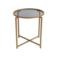  Hanah Home Coffee Table Gold Fume S407K - Gold bútor