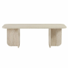  Hanah Home Coffee Table Travertine Akira - Travertine