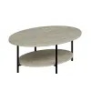  Hanah Home Coffee Table Travertine Elis - Travertine