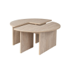  Hanah Home Coffee Table Travertine Moira - Travertine
