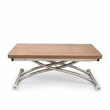  Hanah Home Coffee Table Walnut Chrome Mini Juppo Ext - Walnut, Chrome bútor