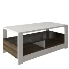  Hanah Home Dohányzóasztal Fehér Tölgy Aydos - Fehér, Tölgy bútor