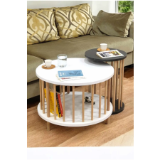  Hanah Home Dohányzóasztal szett fehér antracit Peka-Set108 bútor