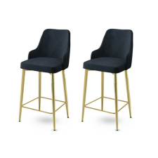 Hanah Home Enox Anthracite and Gold bárszék szett, 2 db, antracit, 2 db bútor
