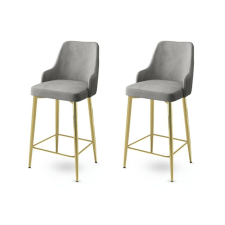 Hanah Home Enox Grey and Gold bárszék szett, 2 db, szürke, 2 db bútor