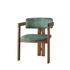 Hanah Home Étkező szék CO Green and Walnut, zöld bútor
