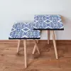  Hanah Home Fészekasztal (2 darabos) Sötétkék Fehér 2Shp41