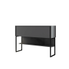  Hanah Home Luxe komód, fekete, antracit