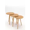  Hanah Home Nesting Table (3 Pieces) Sapphire Oak Peka-152 - Sapphire Oak