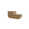  Hanah Home Nightstand Sapphire Oak Kayra - Sapphire Oak