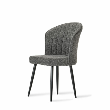 Hanah Home Rubi Anthracite and Black étkezőszék szett, 2 db, antracit bútor