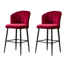 Hanah Home Rubi Claret Red bárszék szett, 2 db, 2 db bútor