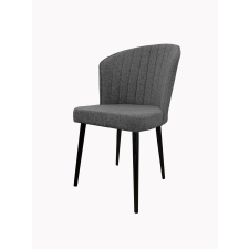 Hanah Home Rubi Grey and Black étkezőszék szett, 4 db, 4 db bútor